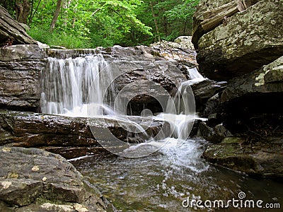 Summer Waterfall Stock Photo