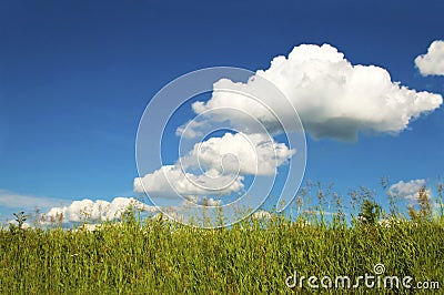 Summer weather with clouds. Stock Photo