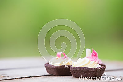 Summer wedding homemade candy bar Stock Photo