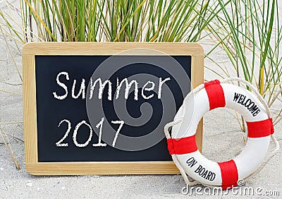 Summer 2017 - Welcome on Board Stock Photo