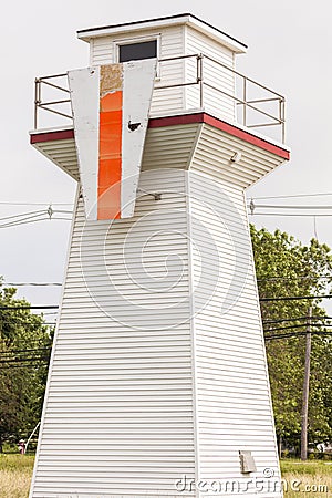 Summerside Outer Range Front Lighthouse on Prince Edward Island Stock Photo