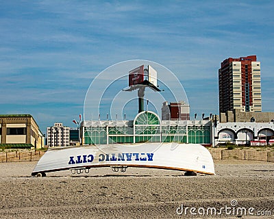 Summertime in Altantic City Editorial Stock Photo