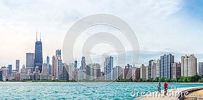 Summertime in Chicago Editorial Stock Photo