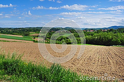Summertime rural landscape Stock Photo
