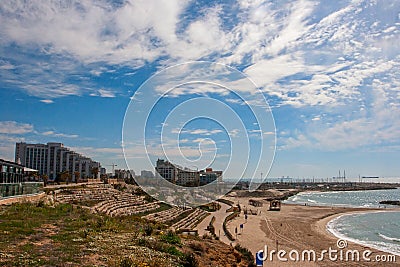 Summery Mediterranean Coast Stock Photo