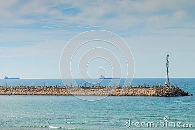 Summery Mediterranean Coast Stock Photo