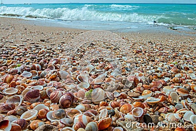 Summery Mediterranean Coast Stock Photo