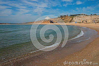 Summery Mediterranean Coast Stock Photo