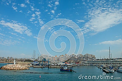 Summery Mediterranean Coast Stock Photo