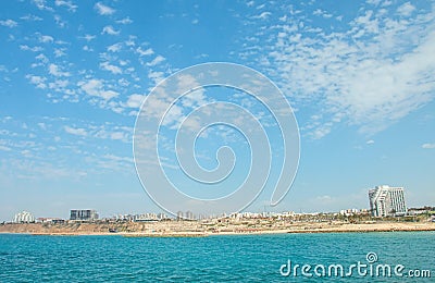 Summery Mediterranean Coast Stock Photo