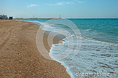 Summery Mediterranean Coast Stock Photo