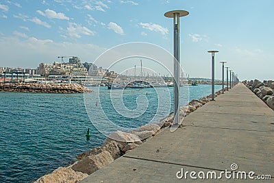 Summery Mediterranean Coast Stock Photo