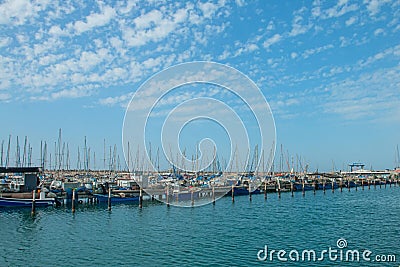 Summery Mediterranean Coast Stock Photo