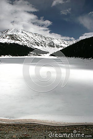 Summit Lake Stock Photo