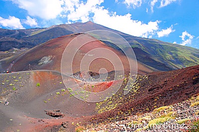 The Summit Of Mount Etna, Sicily Stock Photo