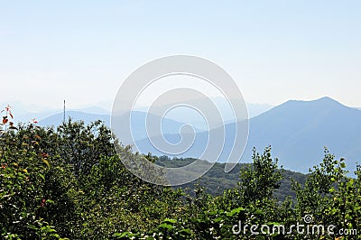 Summit rock panorama landscape of the mountains in Italy Stock Photo