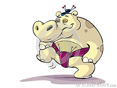 Sumo Hippo Stock Photo
