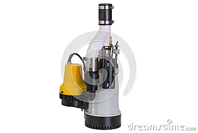 Sump pump with emergency backup pump Stock Photo