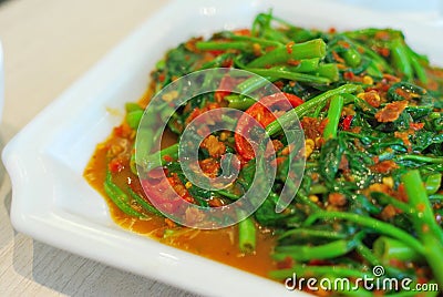 Sumptuous Chinese style spicy vegetables Stock Photo