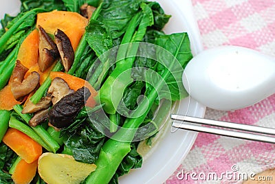 Sumptuous Chinese vegetarian cuisine Stock Photo