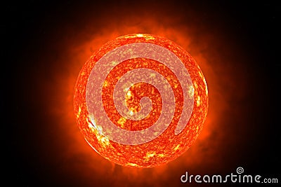 Sun 3d Stock Photo