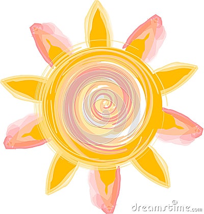 Sun Cartoon Illustration