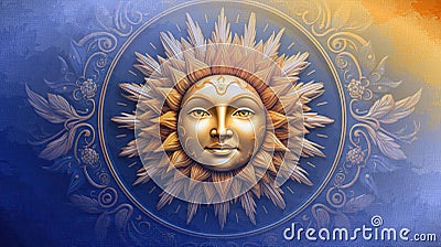 Sun, bringer of life Cartoon Illustration