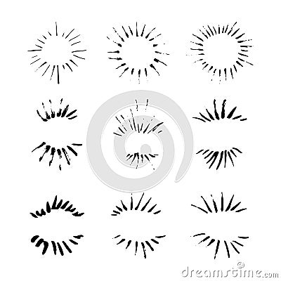 Sun burst Vector Illustration