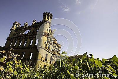 Sun Drenched Castle Stock Photo