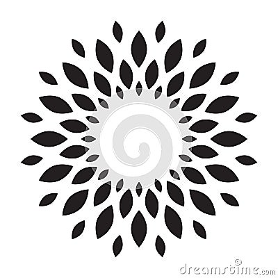 Sun, flower, Sunflower logo vector isolated Cartoon Illustration