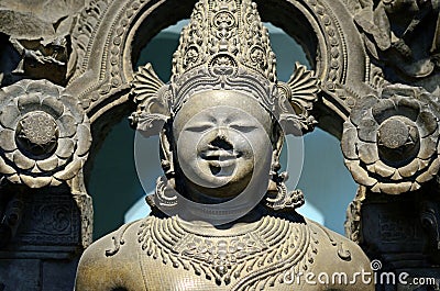 Sun-god Surya sculpture Stock Photo