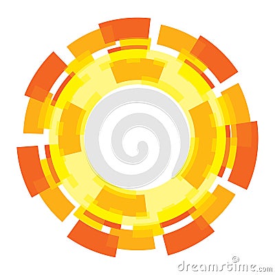 Sun graphic design element Vector Illustration