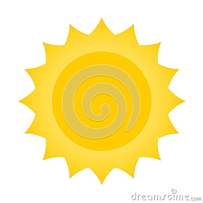 Sun icon design Vector Illustration