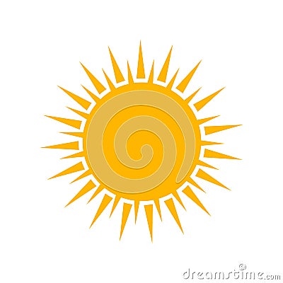 Sun icon. Modern weather icon. Flat symbols Vector Illustration