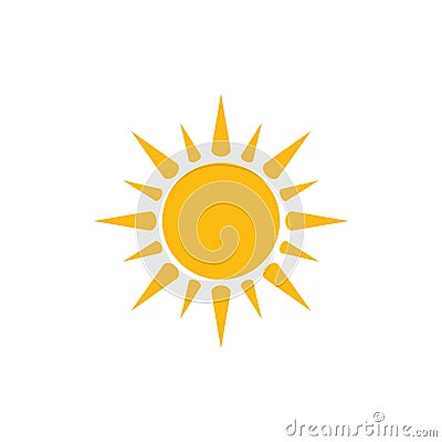 Sun icon. Modern weather icon. Flat vector symbols Vector Illustration