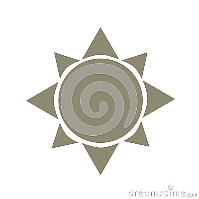 Sun icon symbol Vector Illustration