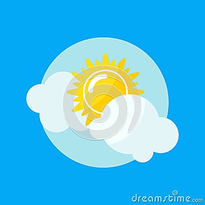 Sun icon vector illustration. Vector Illustration