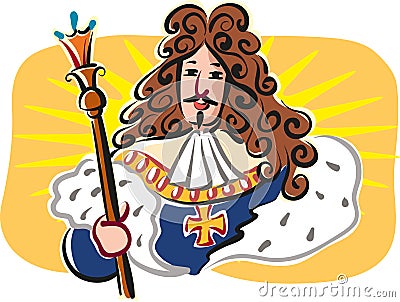 Sun King, Louis XIV, king of France. Stock Photo