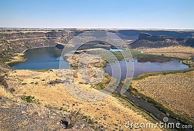 Sun Lakes-Dry Falls State Park Stock Photo