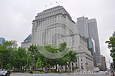 Sun Life Building, Montreal, Canada Editorial Stock Photo