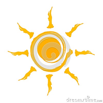 Sun logo Vector Illustration