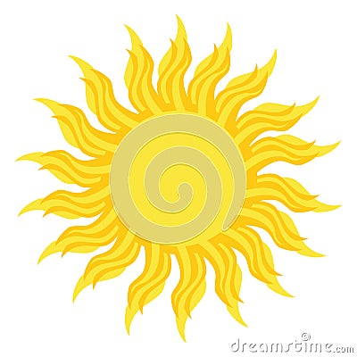 Sun logo Cartoon Illustration