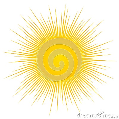Sun logo Vector Illustration