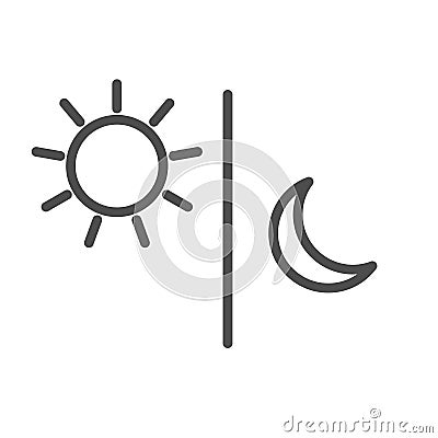 Sun moon icon illustration isolated vector Vector Illustration