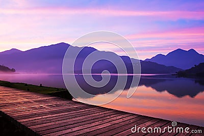 The Sun Moon Lake Stock Photo