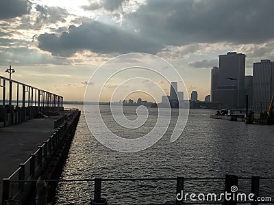 Sun Peaking on NewYork Stock Photo