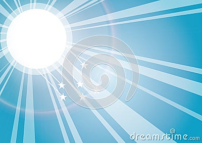 Sun rays Stock Photo