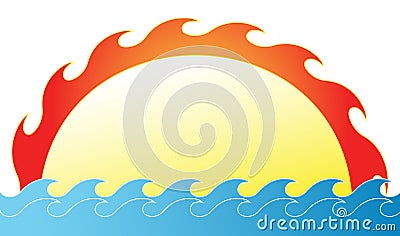 sun rise Vector Illustration