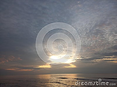 The Sun Rise Of Kalap Beach Stock Photo