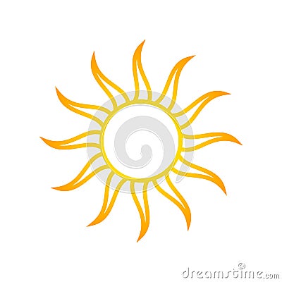 the sun shines bright design vector illustration Vector Illustration